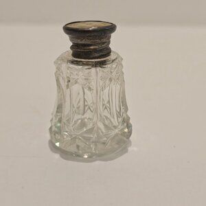 Birks - Vintage Cut Crystal Salt Shaker, Sterling Silver & MOP, Single​​